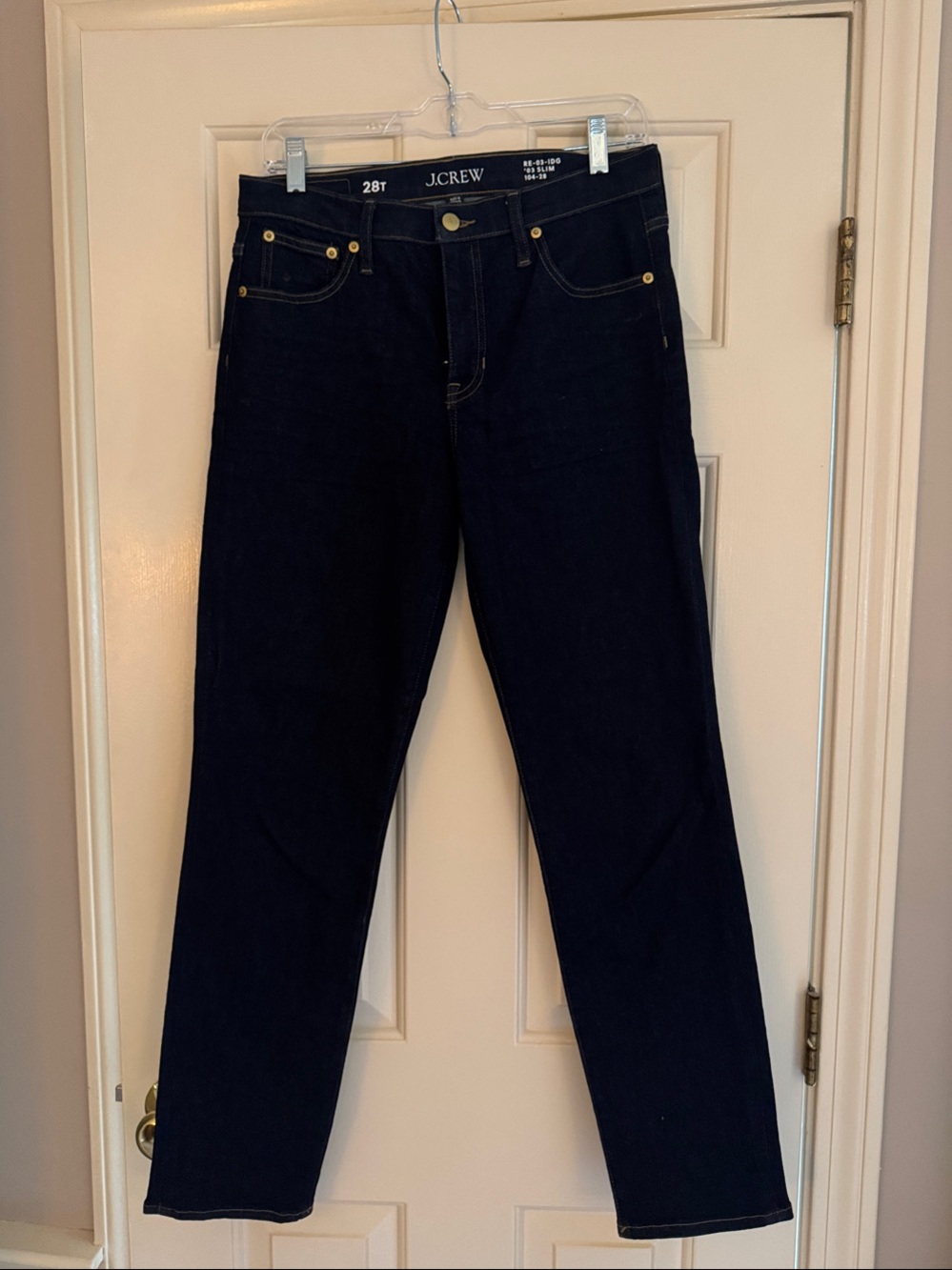 J. Crew Straight Leg Jeans in Dark Indigo